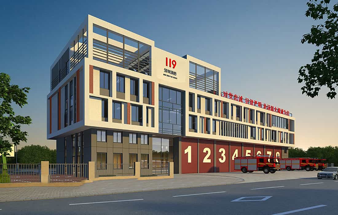 The construction project of Jiashi Fire Station